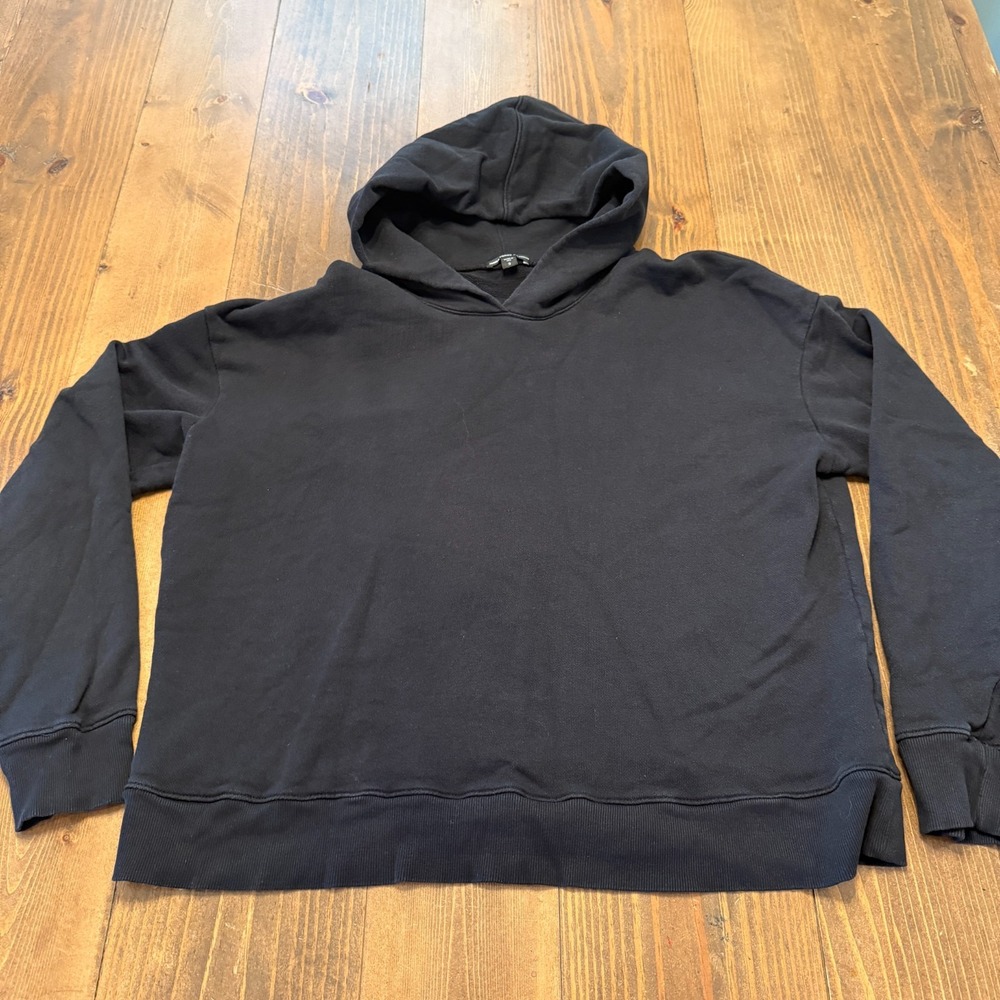 James Perse Hoodie Los‎ Angeles Relaxed Cropped Hoodie Size 3 / Large Black